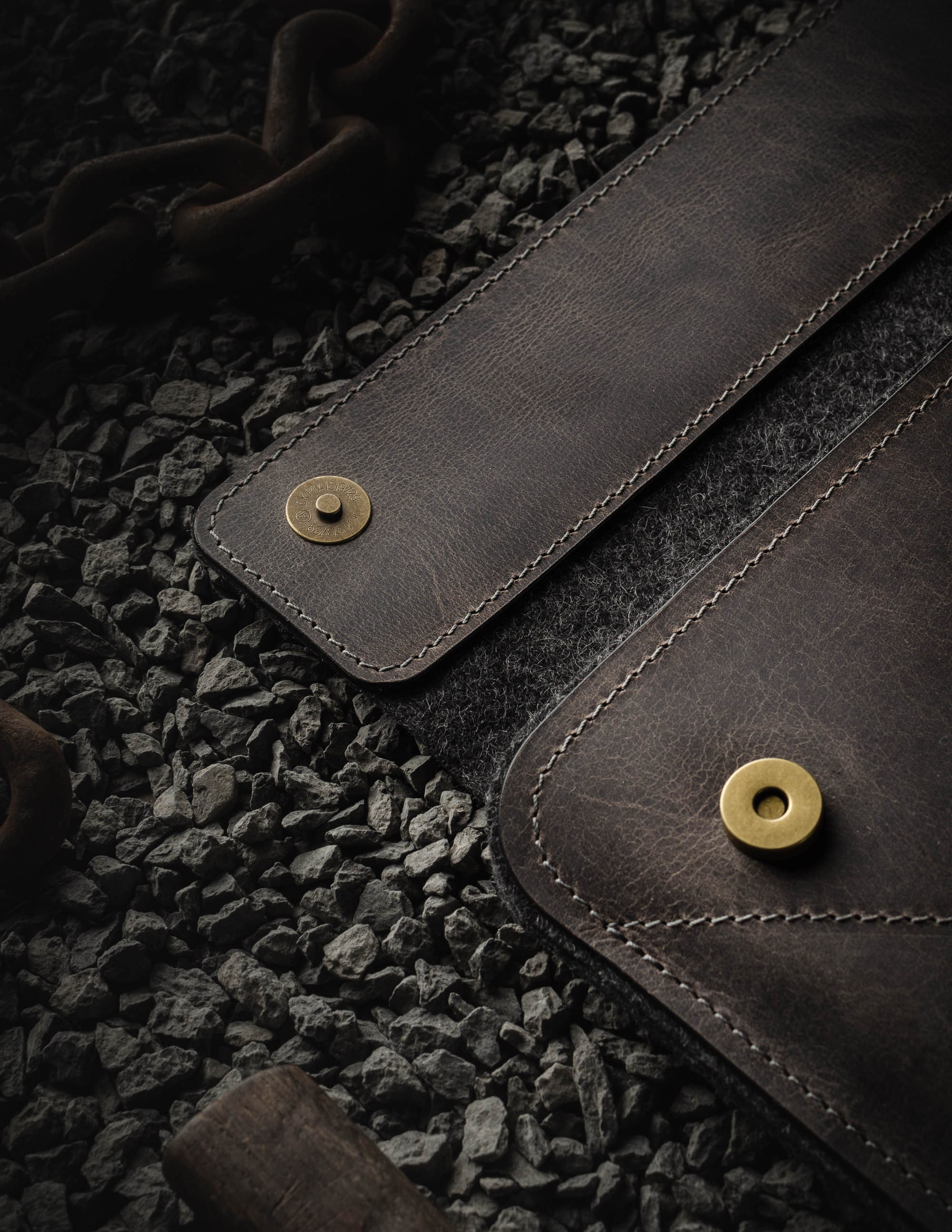 Macbook Pro 16 Case Sleeve Macbook Pro 16" Sleeve Macbook Pro 16 Gray Leather - Picture 6 of 91