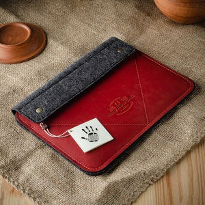 M3 2025 iPad Air 11 Zoll Ledertasche, iPad Air 13 Tasche, Wollfilz, iPad 10.9 Hülle, Crazy Horse Leder, iPad Pro 13 Tasche