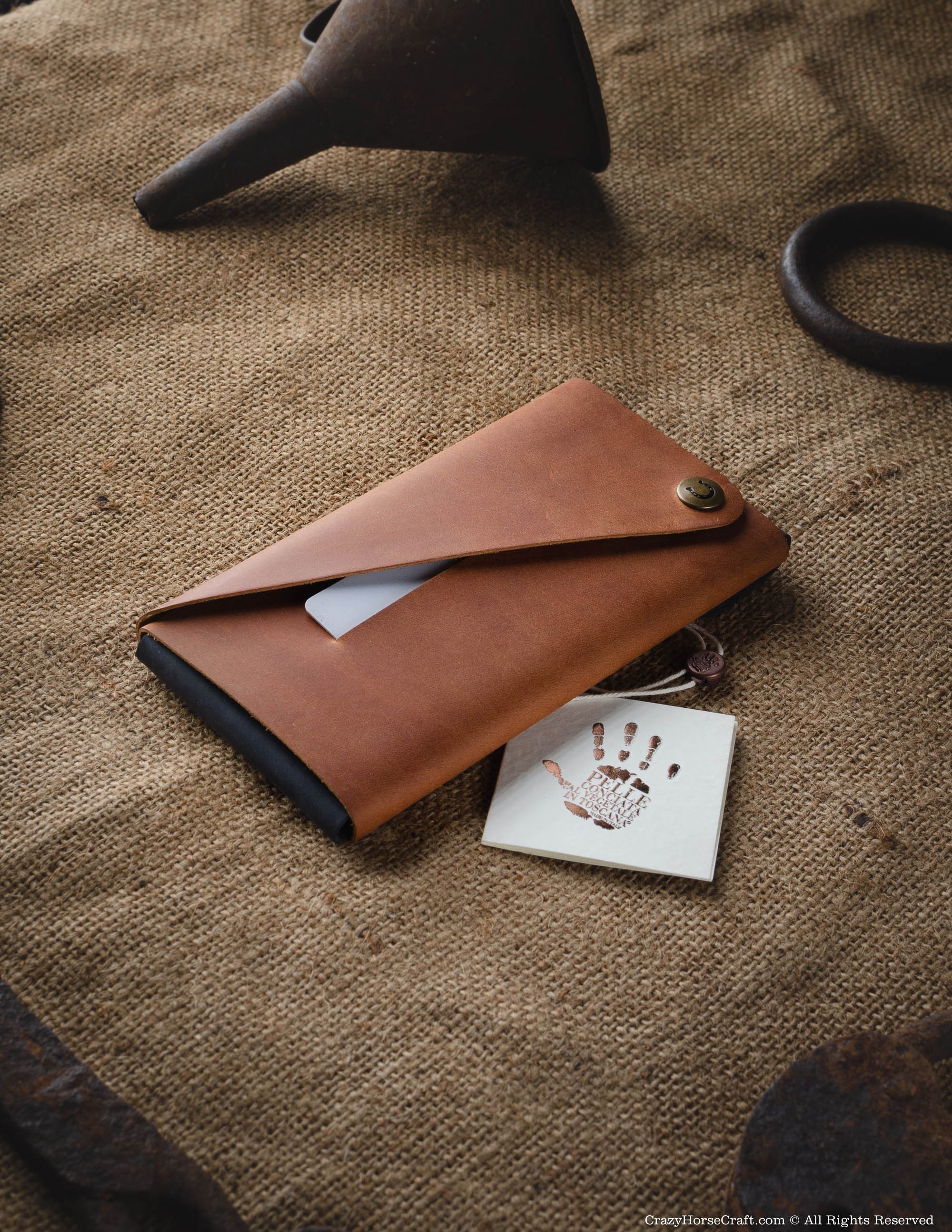 iPhone 11 Funda Billetera iPhone 11 Pro Billetera Portatarjetas Marrón Cuero Italiano - Imagen 2 de 151