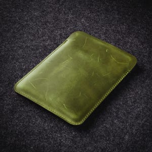 Funda para Kindle de piel curtida vegetal italiana Kindle Paperwhite de 7" con 6 fundas para libros electrónicos Funda Colorsoft para Kindle Paperwhite de 11" Soporte para Kindle Paperwhite Alpine Green