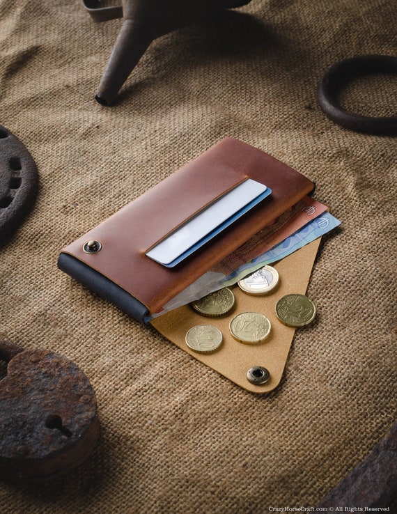 iPhone 17 Pro case / wallet, iPhone 16 Pro Max cardholder, brown Crazy Horse leather minimalist iPhone 16e case cover iPhone 17 Pro Max gift