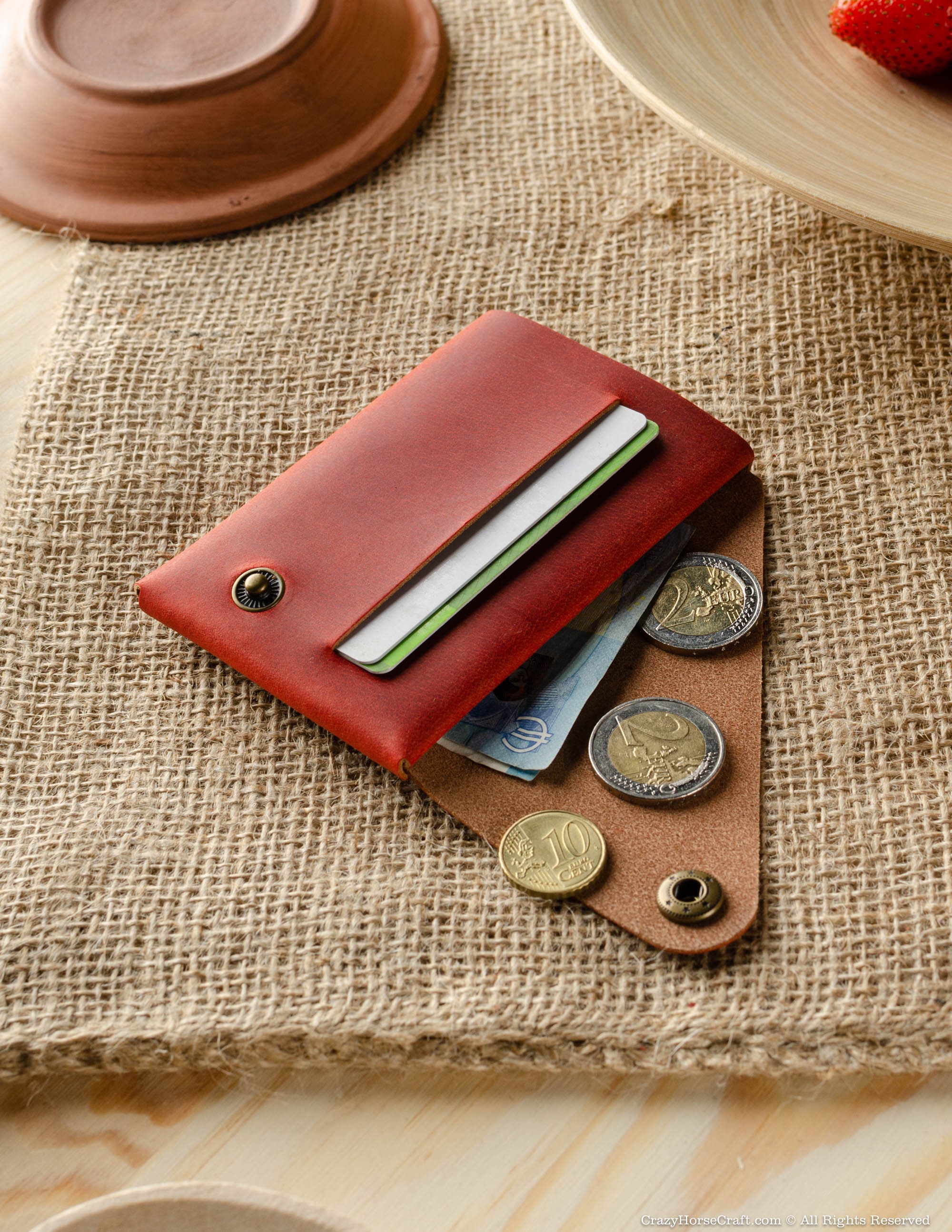 Billetera delgada para hombre con soporte para tarjetas unisex para adultos billetera billetera roja billetera - Imagen 5 de 21