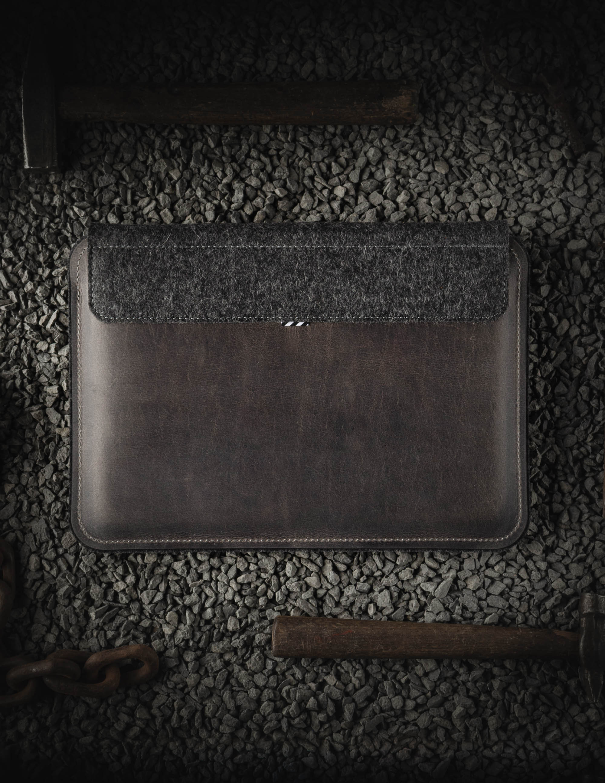 Macbook Pro 16 Case Sleeve Macbook Pro 16" Sleeve Macbook Pro 16 Gray Leather - Picture 8 of 91