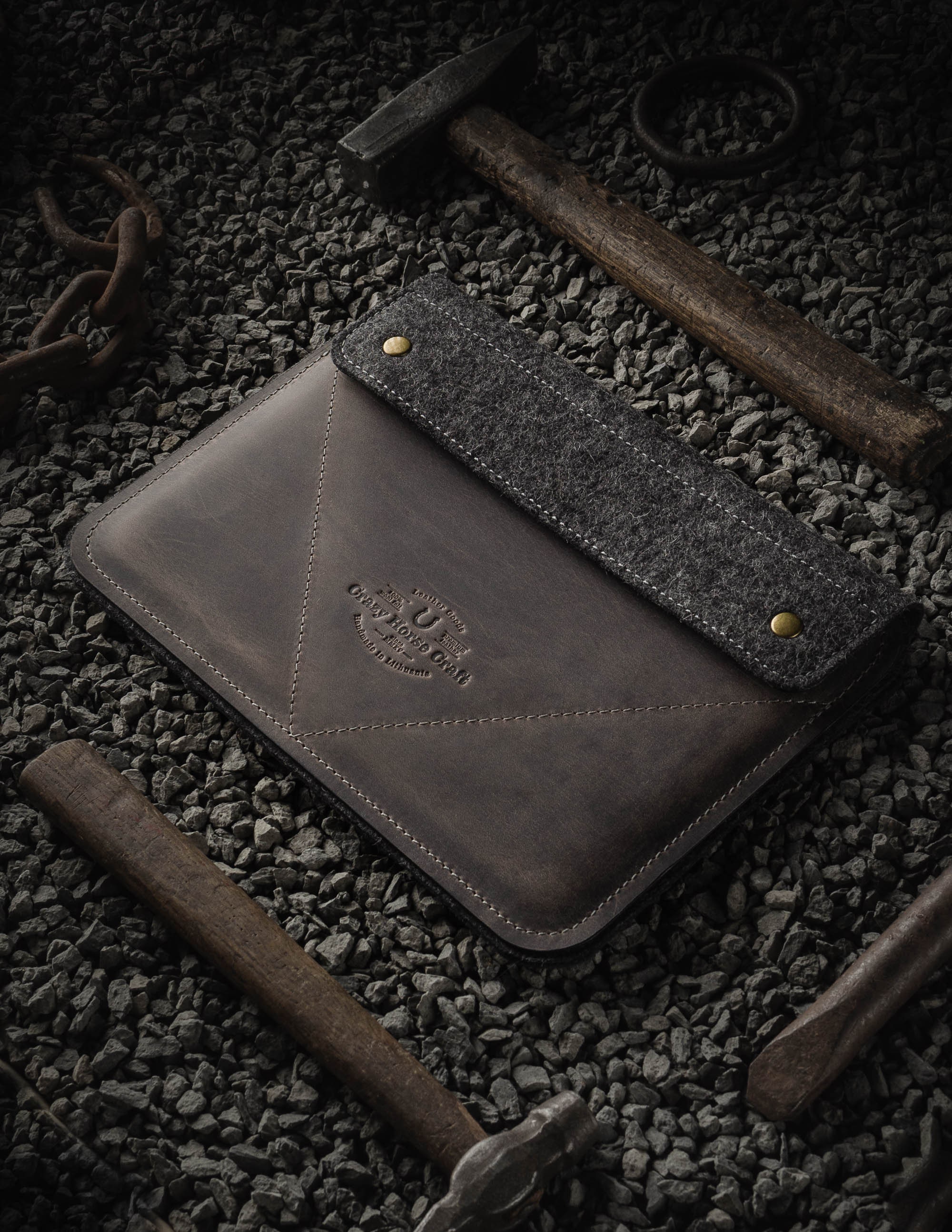 M1 Ipad Pro 11" Leather Case Grey Ipad Pro 129 Sleeve New Ipad Air 109 Cover - Picture 8 of 131