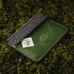 Custodia in pelle M4 per iPad Pro da 13 pollici, custodia per iPad pro 11, NUOVA custodia per iPad Air 13 del 2024 con portapenne in pelle Crazy Horse conciata al vegetale, borsa per iPad 10.9