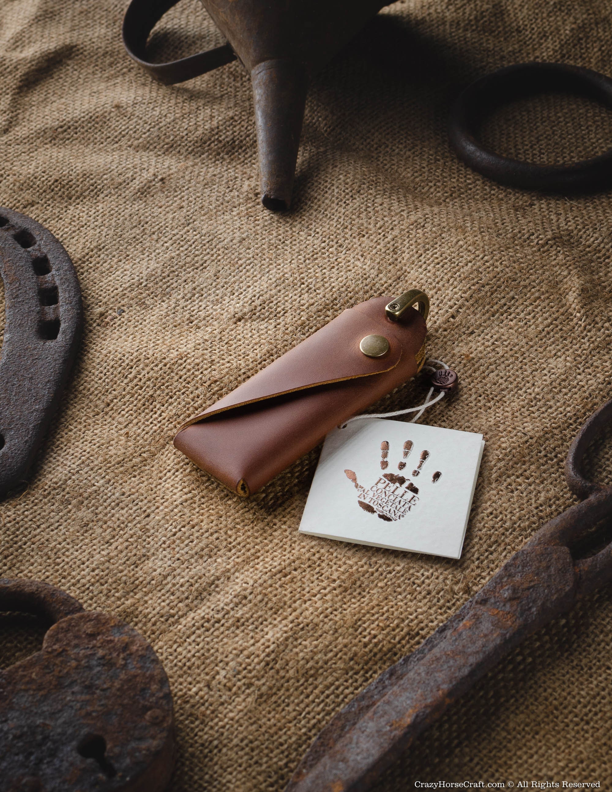 Personalized Handmade Leather Mango Key Organizer