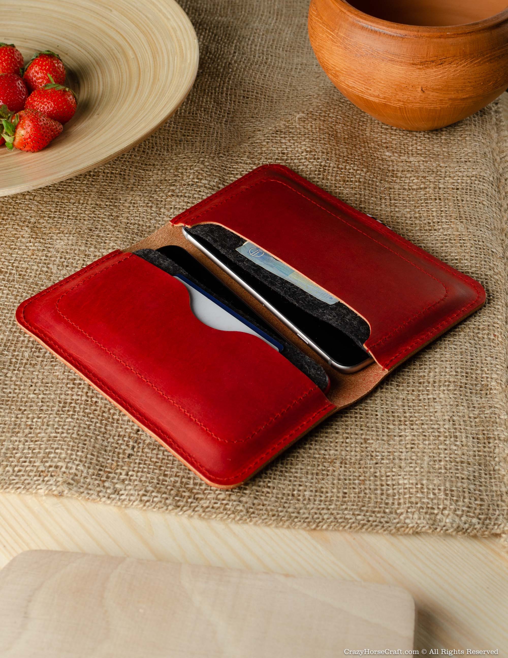 Funda billetera roja iPhone XS para 2 teléfonos funda cuero iPhone XS Max soporte para tarjetas - Imagen 7 de 131