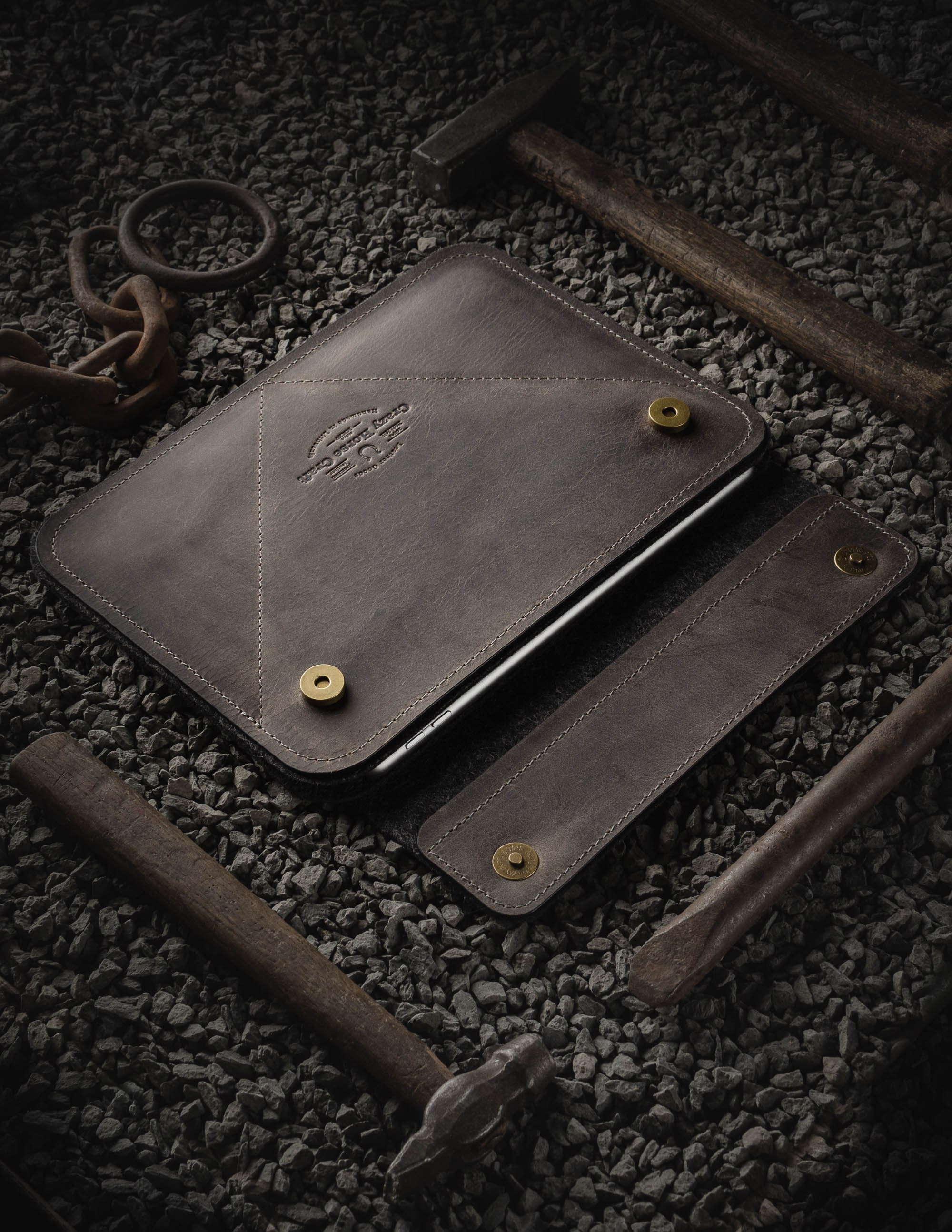 M1 Ipad Pro 11" Leather Case Grey Ipad Pro 129 Sleeve New Ipad Air 109 Cover - Picture 9 of 131