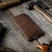 Leather iPhone 7 plus case, wallet with card pocket. Crazy Horse brown leather sleeve. iPhone 8 plus case, new iPhone Xr / Xs / Xs Max cover 