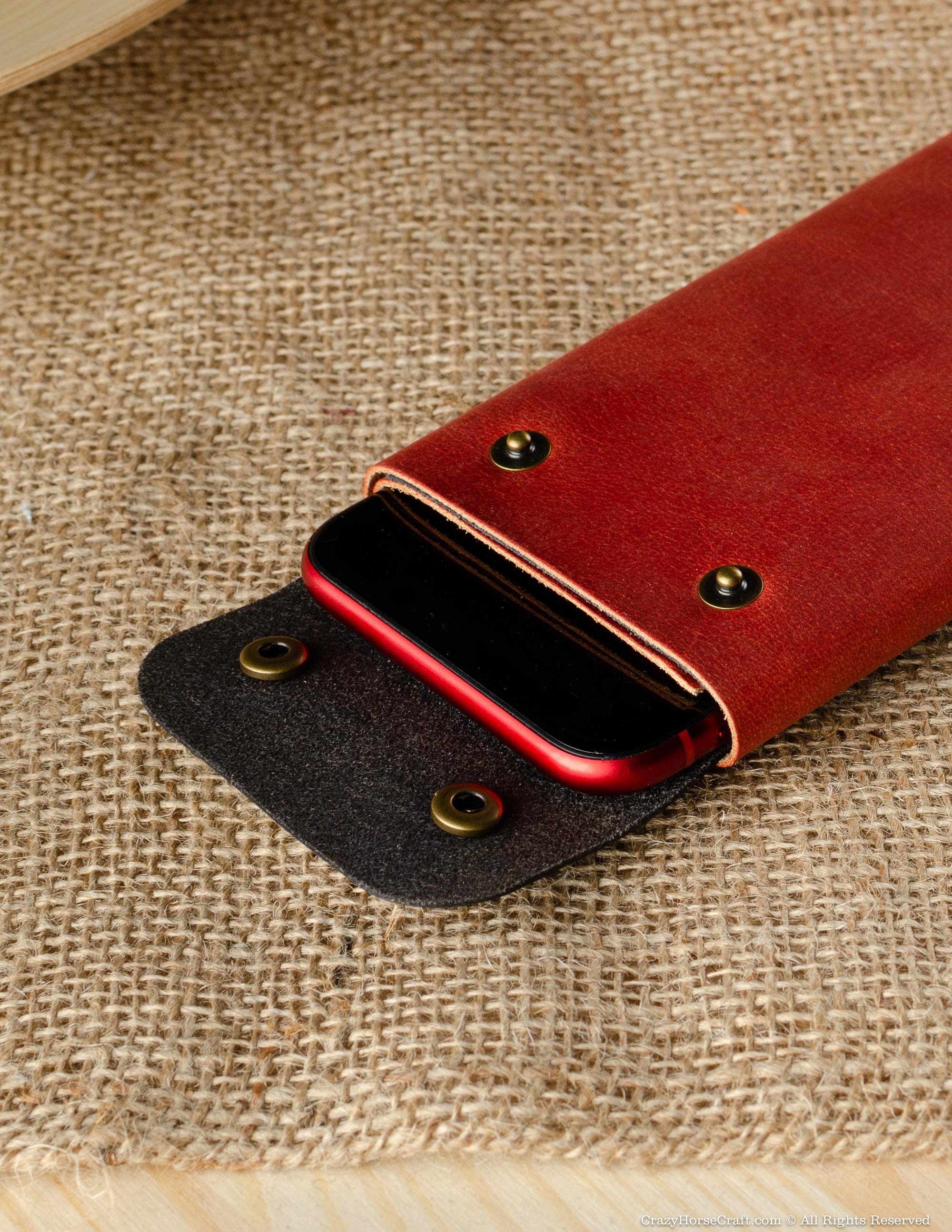 iPhone 11 Pro Max Funda Billetera iPhone 11 Pro Billetera Portatarjetas Cuero Rojo - Imagen 5 de 151