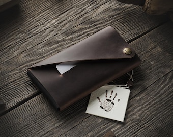 iPhone 14 wallet / case minimalist wallet / cardholder Crazy Horse iPhone 14 brown leather iPhone 14 Pro Max sleeve iPhone 13 Pro Max cover