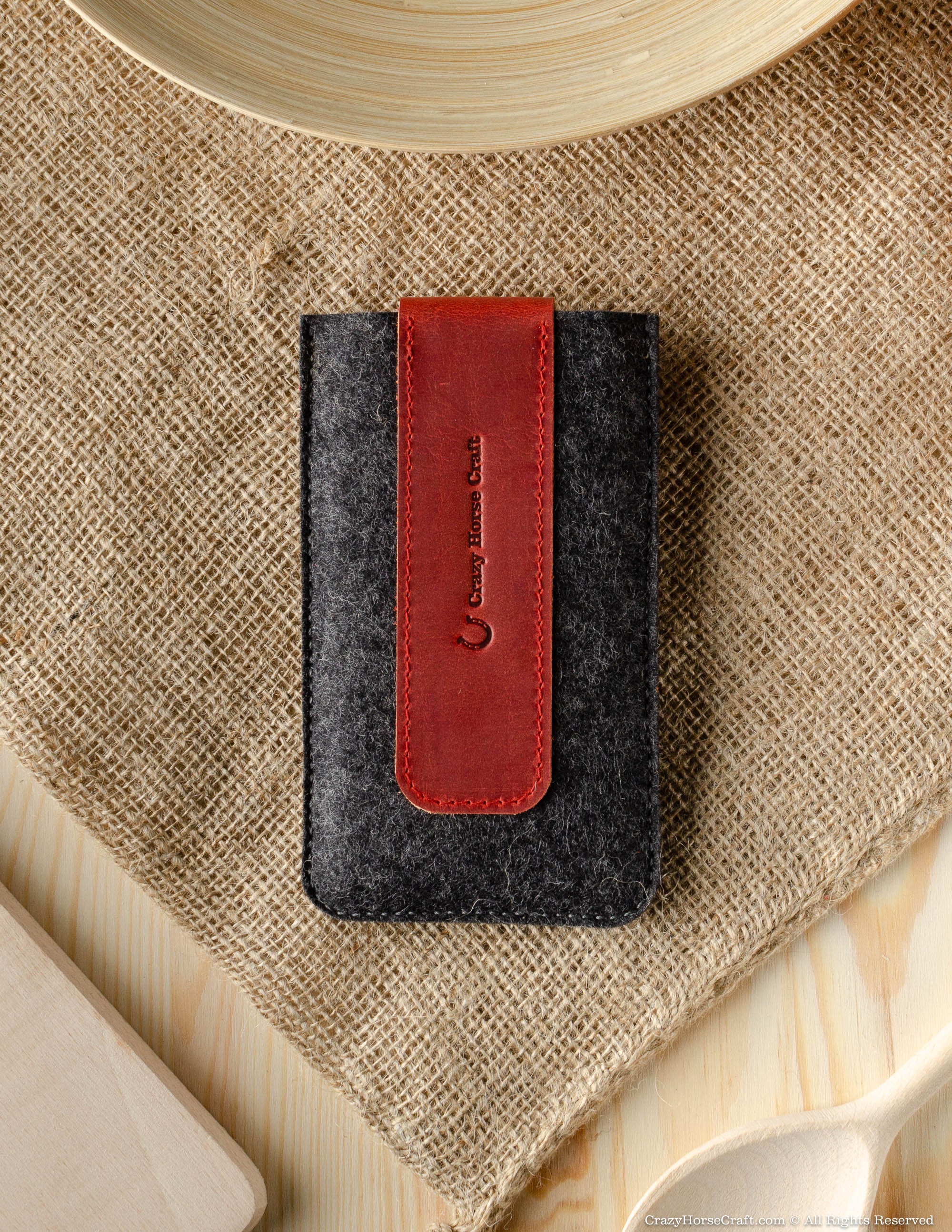 Funda con funda para iPhone 12 Pro 100 % lana fieltro vegetal bronceado rojo - Imagen 6 de 211