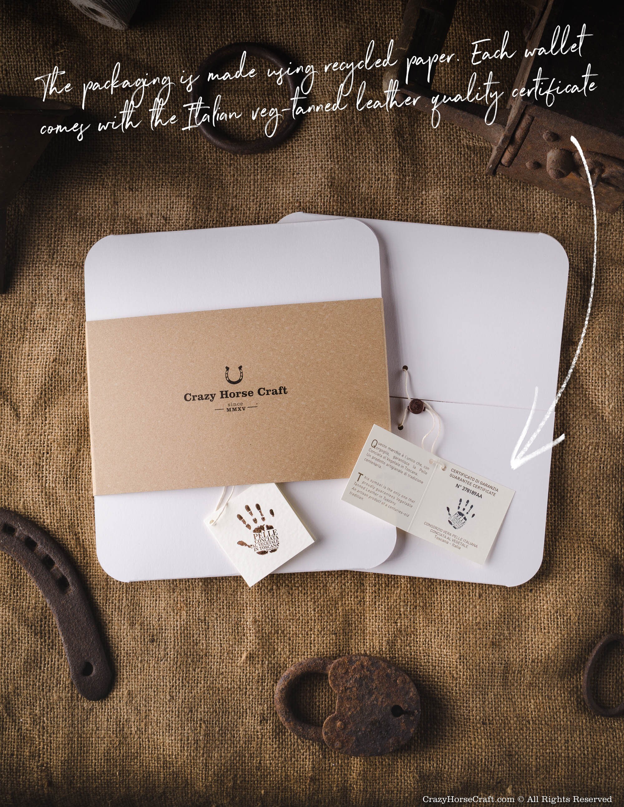 Estuche para tarjetas de visita con soporte para billetera de cuero curtido vegetal - Imagen 8 de 17