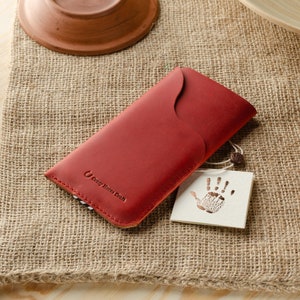 iPhone 14 Ledertasche Hülle mit Geldbörse / Kartenfach rot iPhone 14 Pro Hülle Crazy Horse rot Leder iPhone 14 Pro Max Hülle iPhone 13