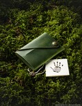 Minimalist wallet for men card holder for women slim men's wallet women's coin purse Alpine Green wallet perfect gift for him her money clip product logo
