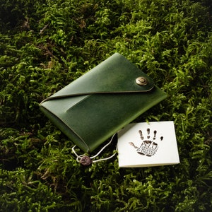 Minimalistische portemonnee voor mannen kaarthouder voor vrouwen slanke herenportemonnee dames portemonnee alpinegroen portemonnee perfect cadeau voor hem haar geldclip