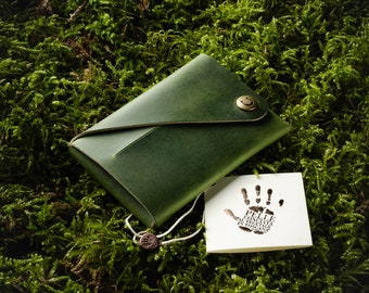 Minimalist wallet for men card holder for women slim men's wallet women's coin purse Alpine Green wallet perfect gift for him her money clip