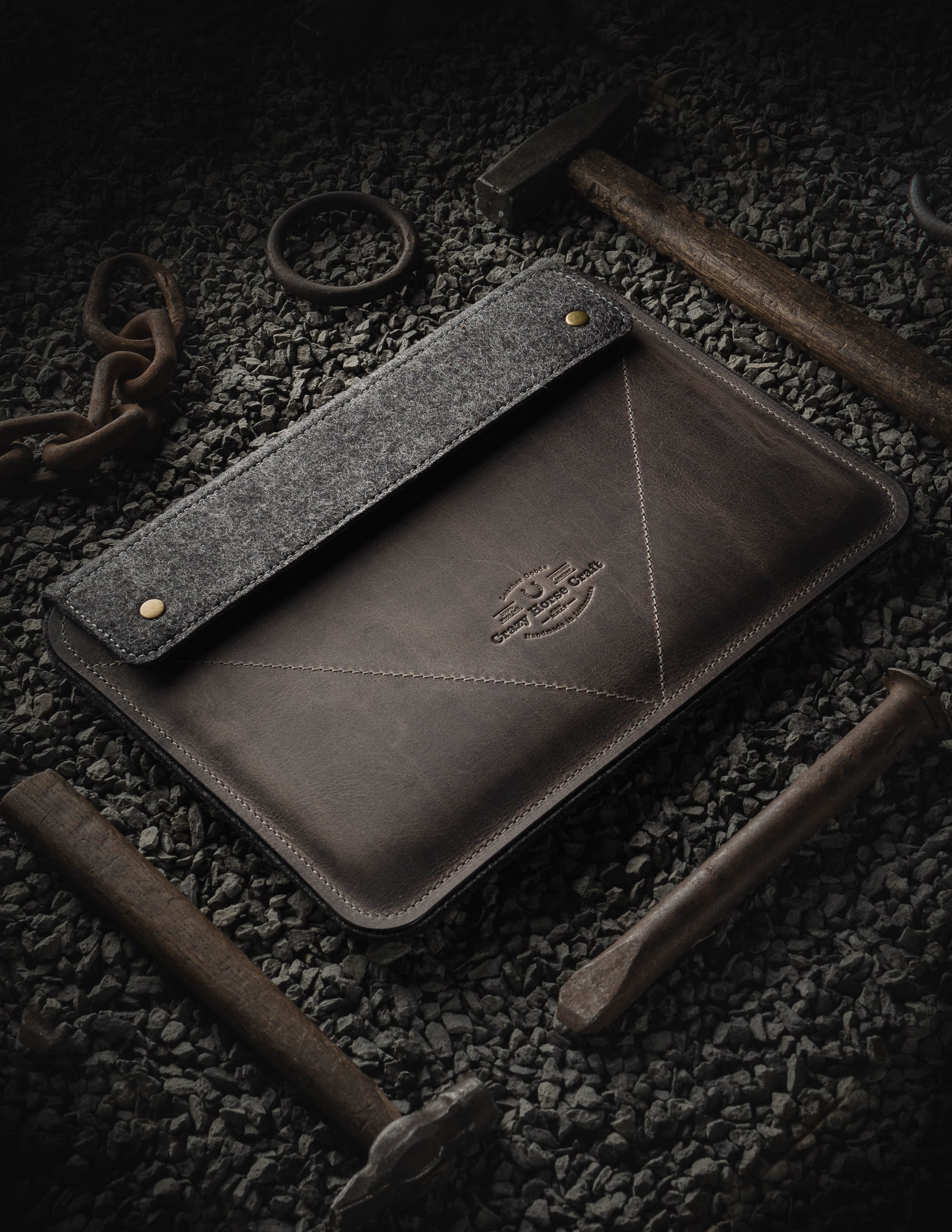 Macbook Pro 16 Case Sleeve Macbook Pro 16" Sleeve Macbook Pro 16 Gray Leather - Picture 3 of 91