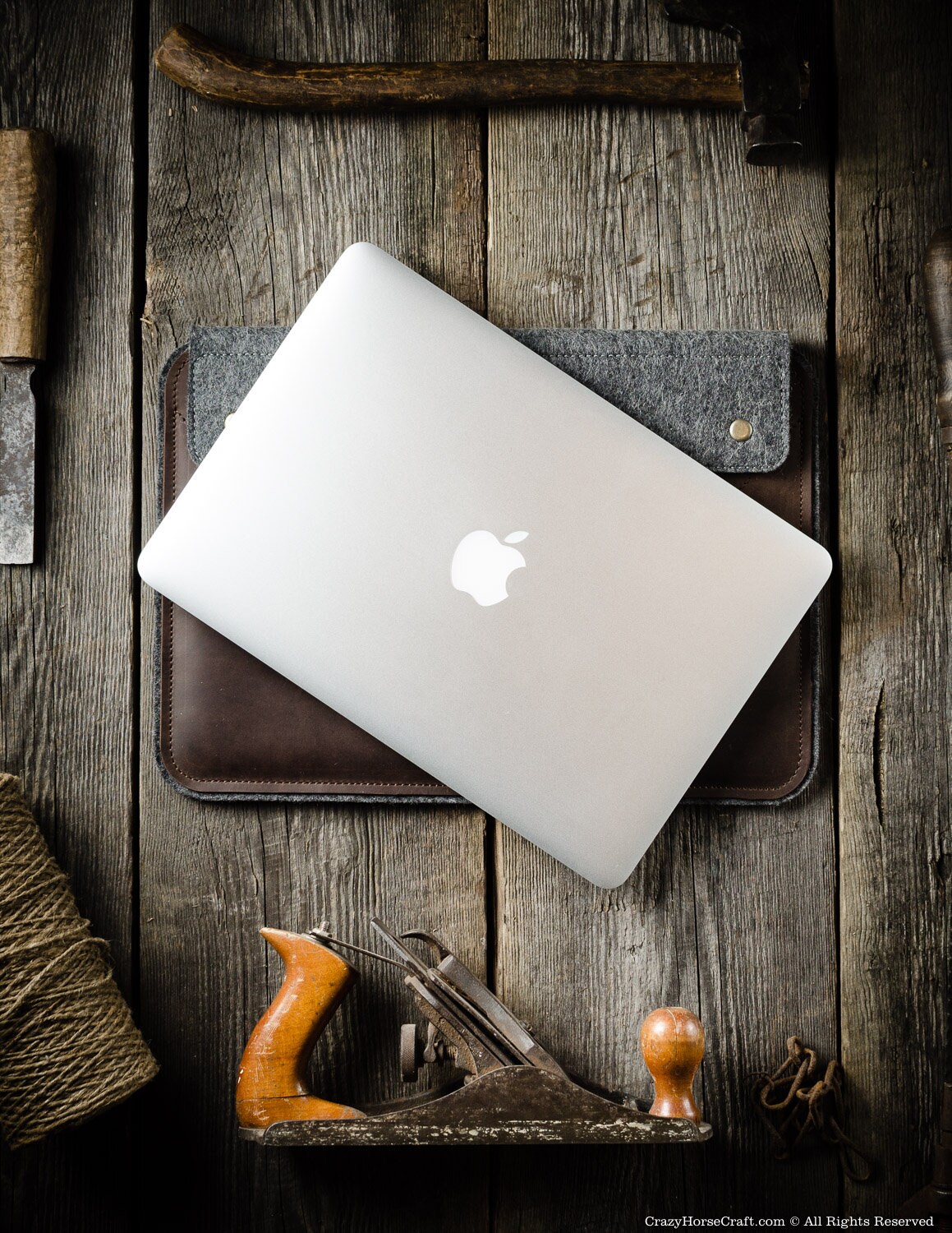 Funda Macbook Pro 13 M2 Pro 14 Macbook Air 13 M1 Marrón Cuero Italiano - Imagen 7 de 91