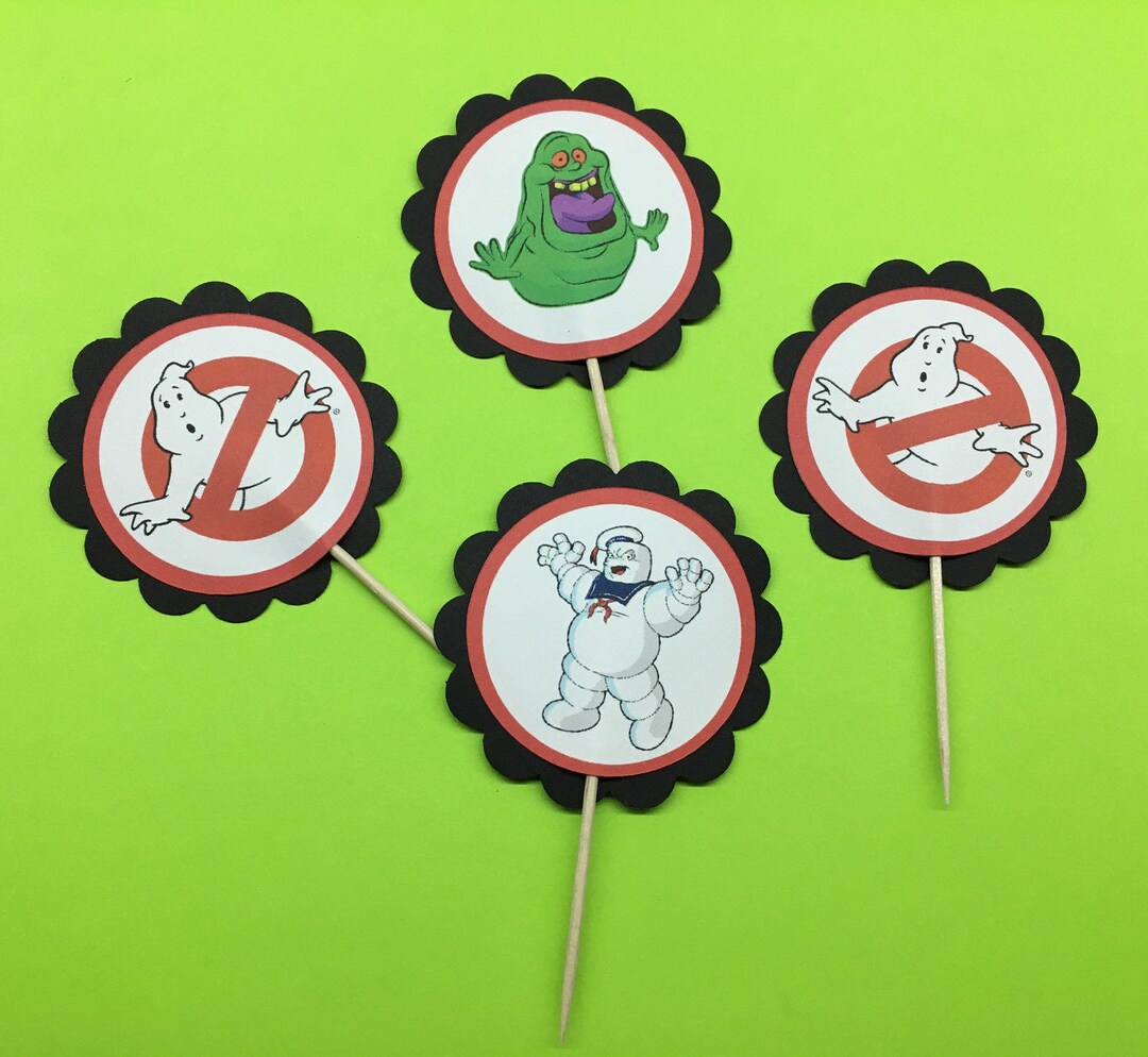 Ghostbusters Cupcake Toppers - Etsy