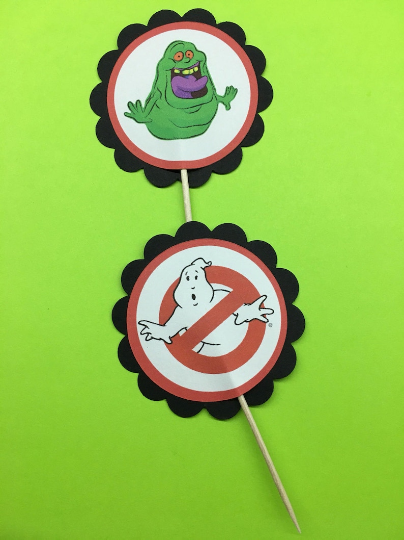 Ghostbusters Cupcake Toppers - Etsy