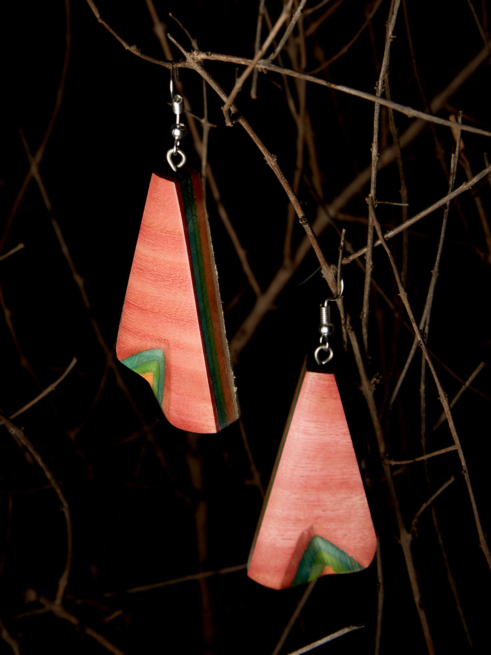 Handmade Wooden Earrings Etsy