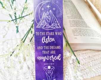 To The Stars Who Listen Bookmark Etsy