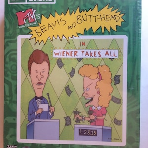 MTV&#39;s Beavis and Butt-Head in Wiener Takes All (PC, 1996) Window Game-VINTAGE