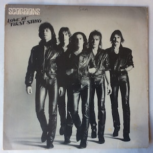 Scorpions-Love at First Sting-1984 Original Record Album-LP-Alternate Cover-rare
