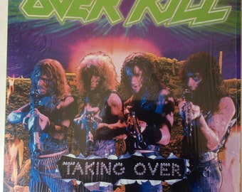 Over Kill- Taking Over – Vinyl LP-Original-1987 Megaforce 1st Press #81735-1-1st