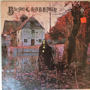 Black Sabbath Self Titled WARNER BROS WS-1871 Repress First Album