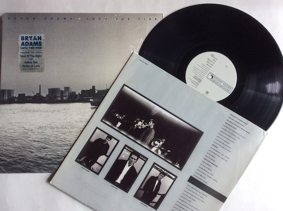 Bryan Adams Into the Fire Original Vinyl Record LP Album SP-3907