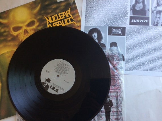 Nuclear Assault SURVIVE Original 1st Pressing US 1988 I.R.S.