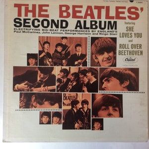 The Beatles&#39; Second Album Vinyl LP Record 1st Edition 1964 Original Mono Release T 2080