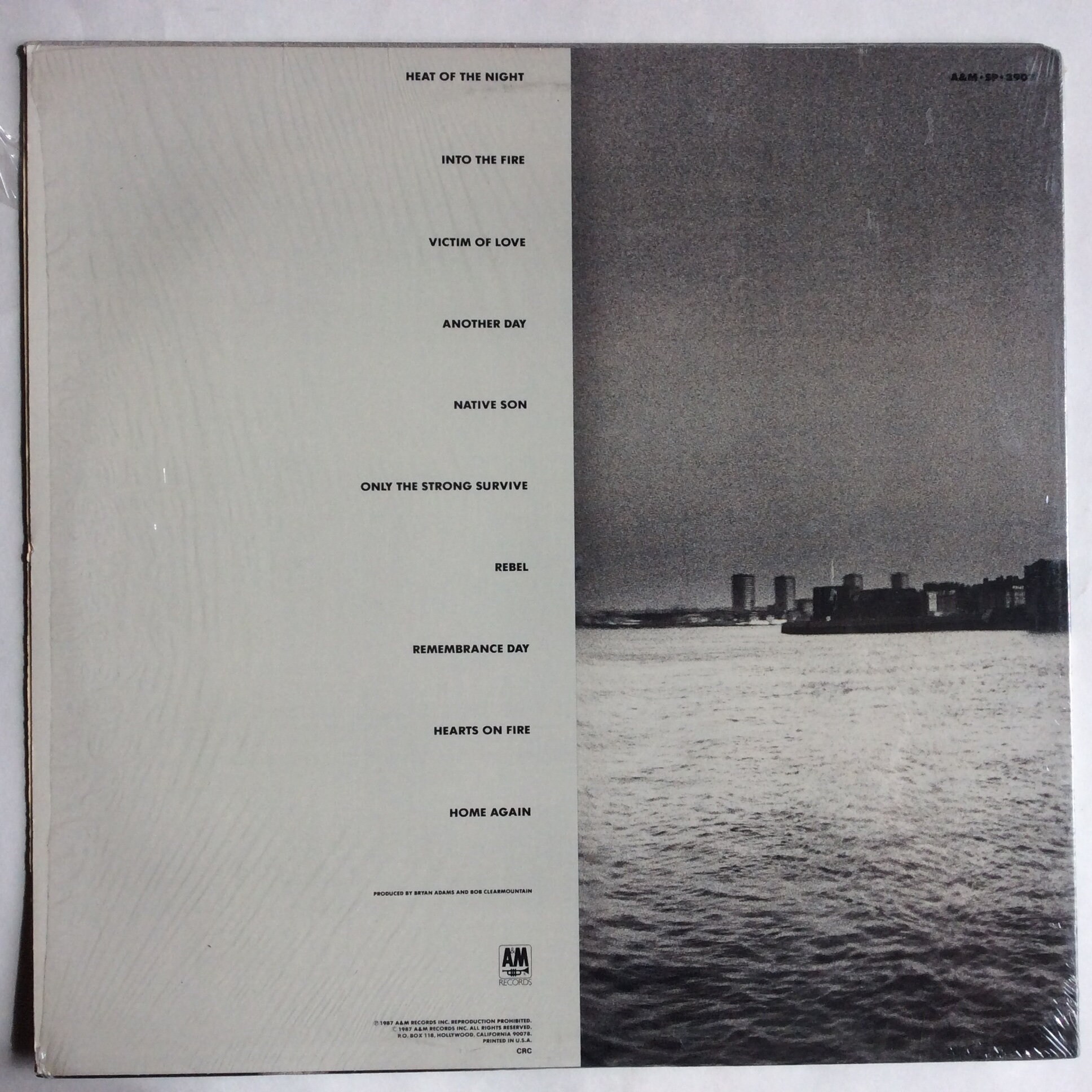 Bryan Adams Into the Fire Original Vinyl Record LP Album SP-3907