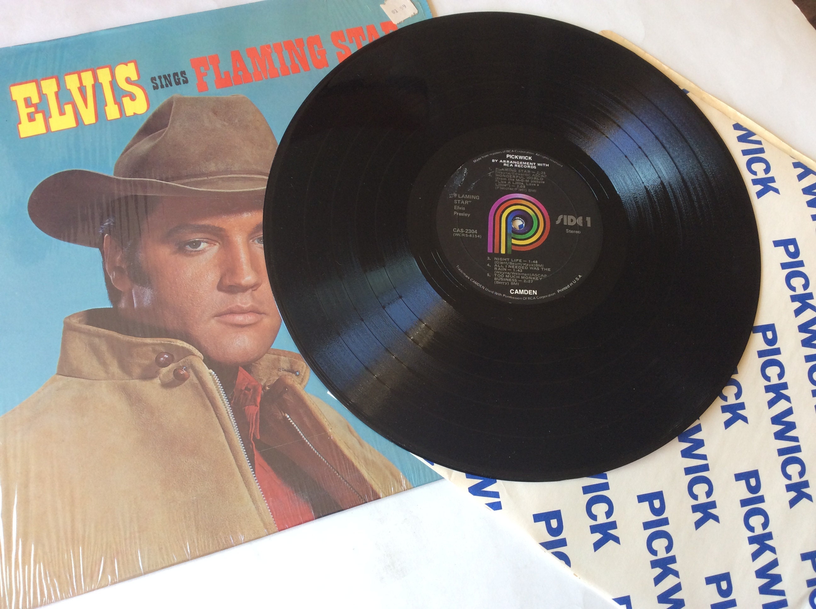 Elvis Sings Flaming Star Lp 1969 Original Vinyl Record CAS-2304 - Etsy