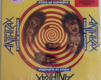 Anthrax-state of Euphoria-1988-megaforce/island 91004-1-rare
