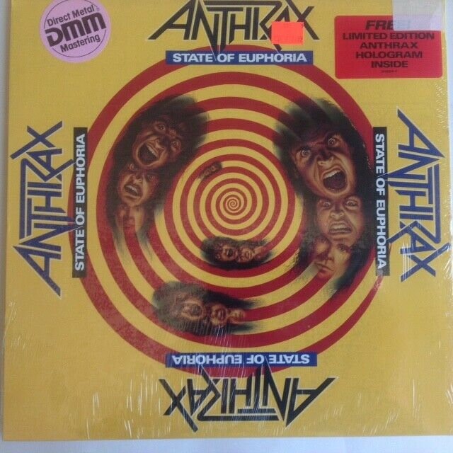 Anthrax-state of Euphoria-1988-megaforce/island 91004-1-rare - Etsy