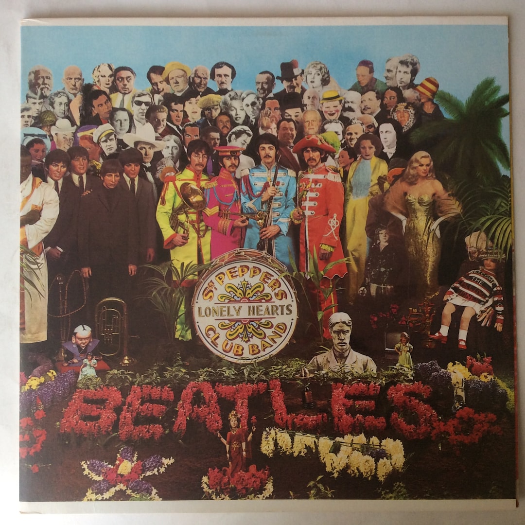 The BEATLES Sgt. Pepper's LP Capitol 1976 ORANGE Label W/insert - Etsy