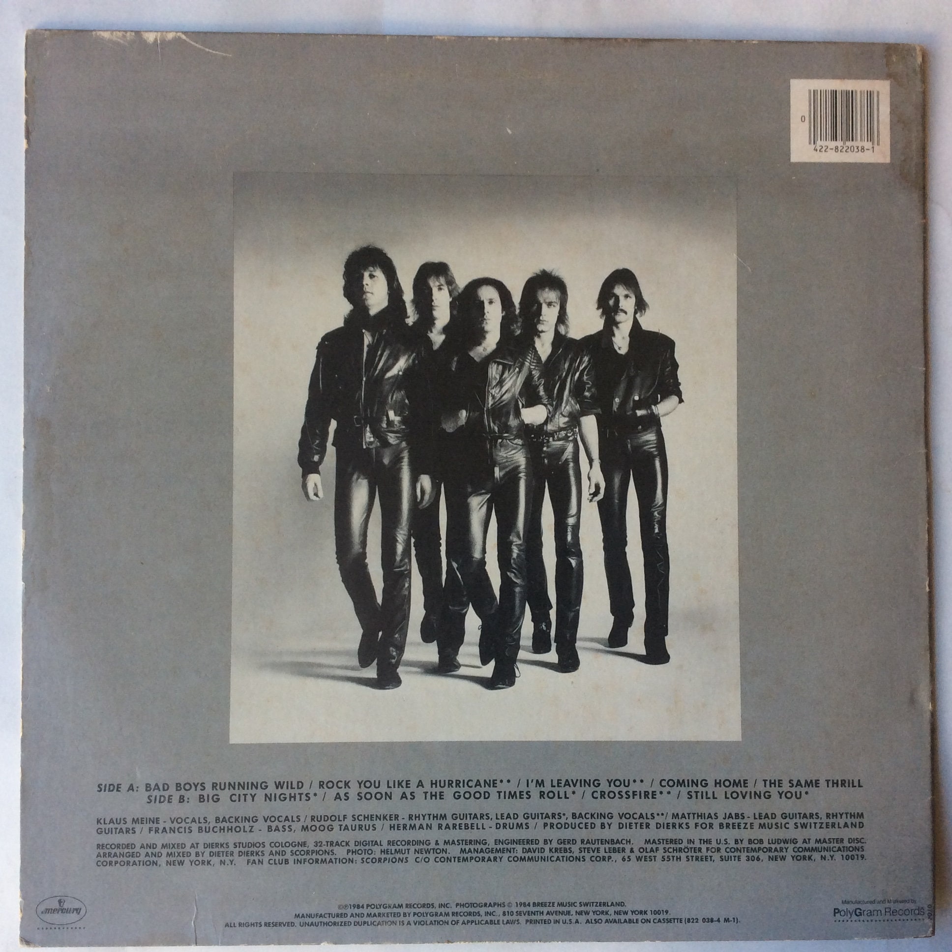 Scorpions Love At First Sting Album Cover Girl