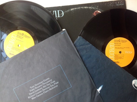 David Bowie-david Live-original Double Record Album 1974 - Etsy