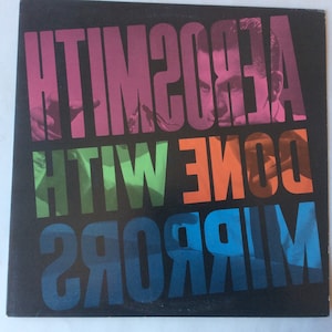 Aerosmith Done with Mirrors Orig Vinyl record Album 1985
