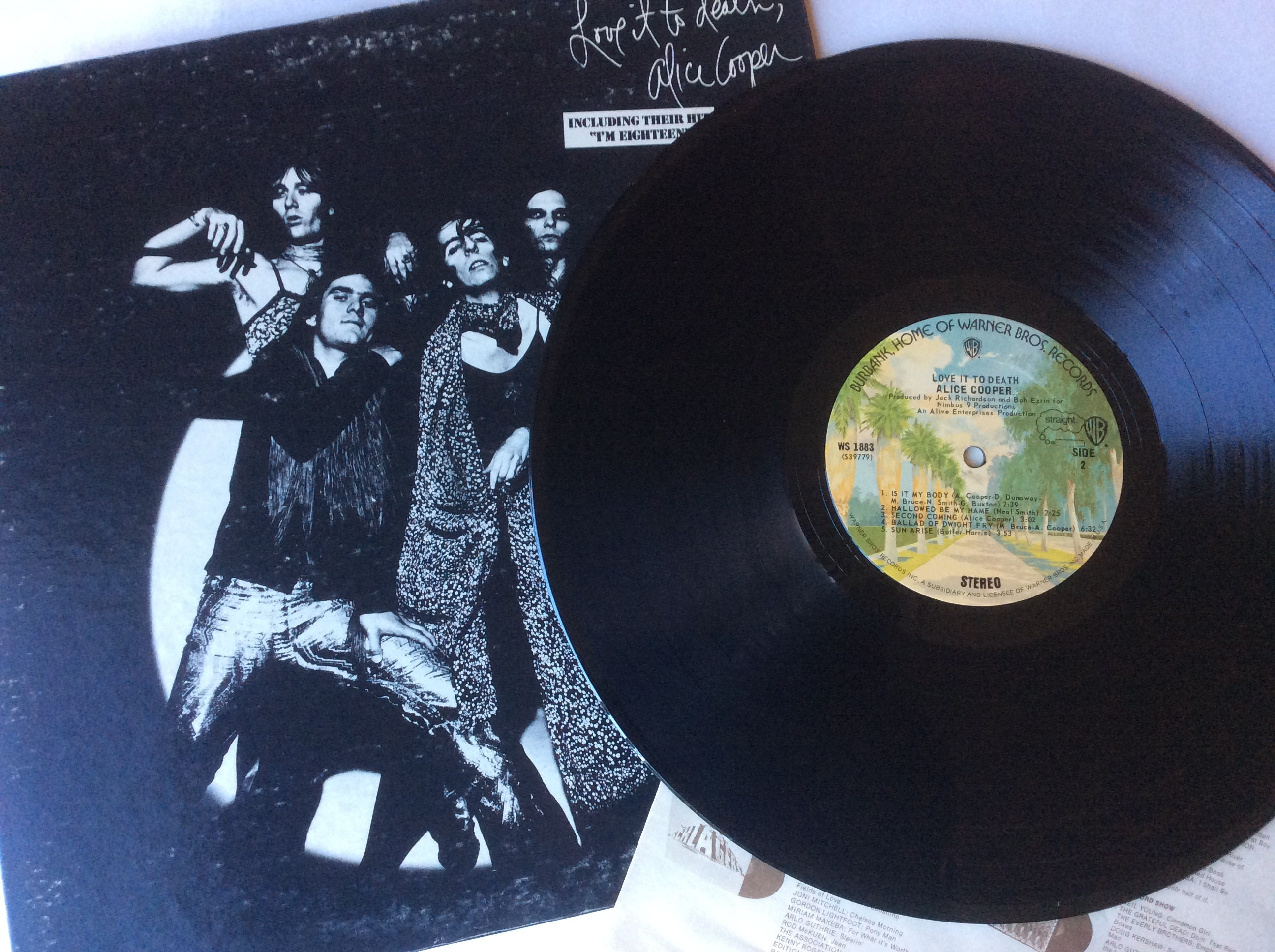 Alice Cooper-love It to Death-lp-1971-original- Warner Bros