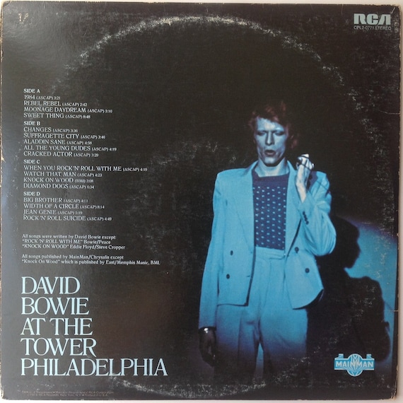 David Bowie-david Live-original Double Record Album 1974 - Etsy