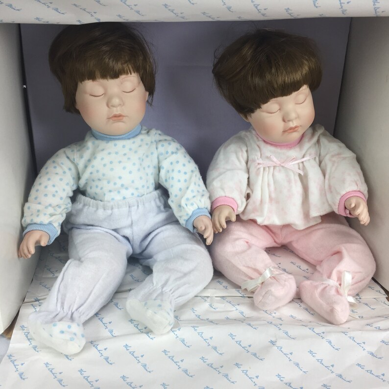 twin porcelain dolls