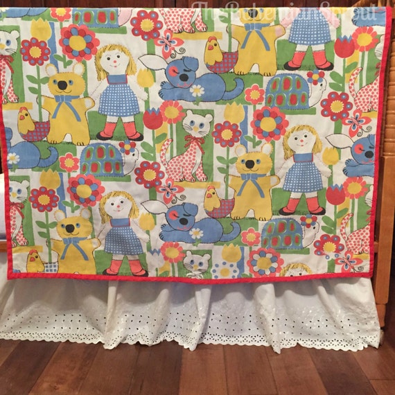 Vintage Quilt Toddler Bedding Folk Art Baby Vintage Quilt Toddler Bedding Folk Art