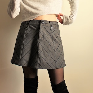 Plus Size Check Mini Tennis Skirt Pleated  You  All  Shop Online