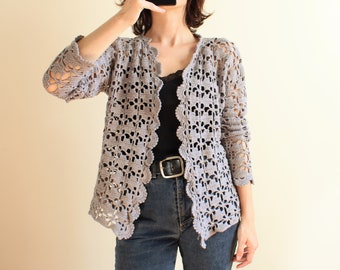 Handmade Crochet Cardigan , Crochet Top