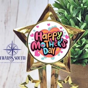 Happy Mother's Day Trophy - Mother's Day Award - Free Engraving