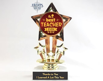 Personalised Teacher Award Plaque Gift Present Survived the floss